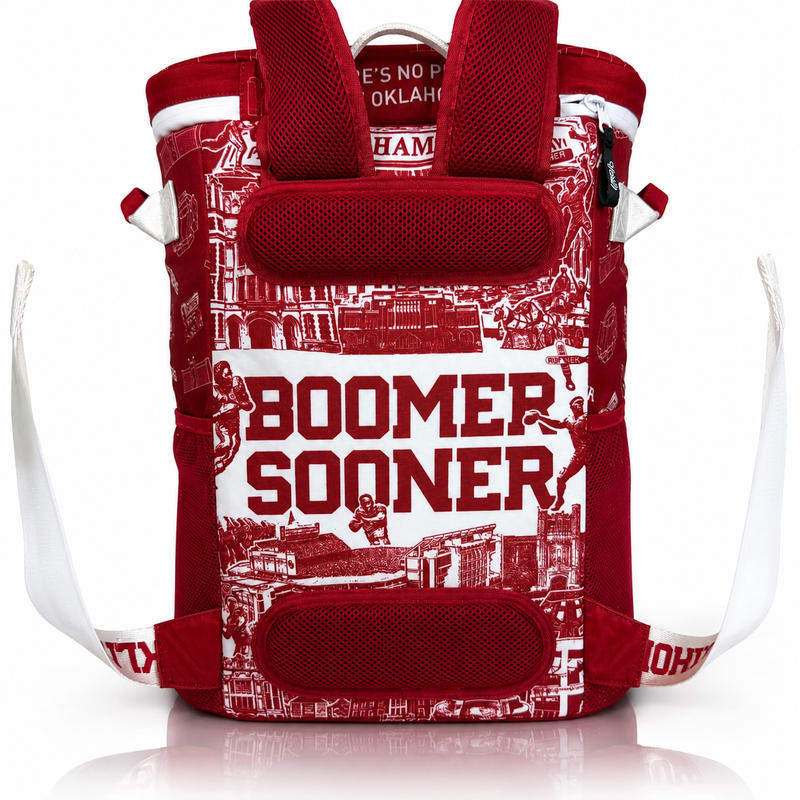 Load image into Gallery viewer, University of Oklahoma Backpack Cooler