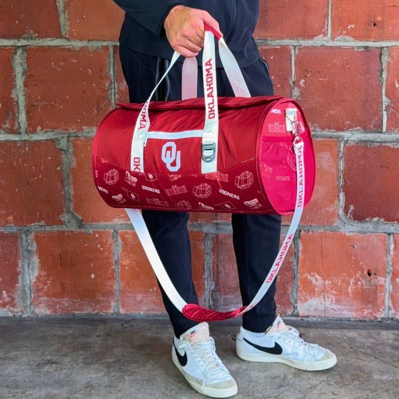 Load image into Gallery viewer, University of Oklahoma Duffel Cooler
