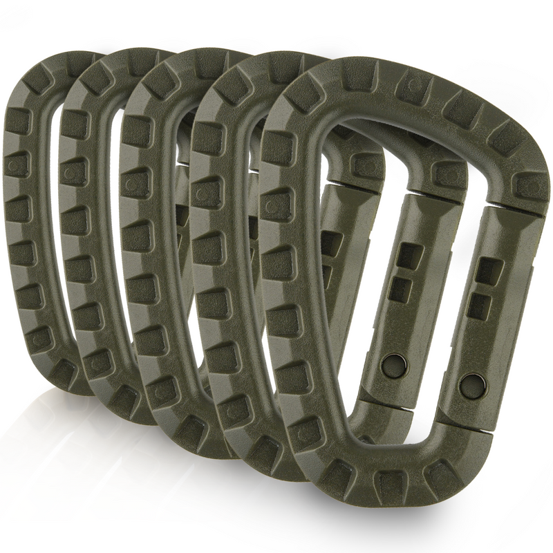 Load image into Gallery viewer, M-Tac Plastic Carabiners (Set of 5)