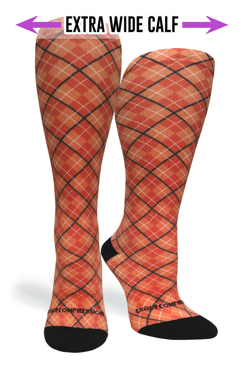 Load image into Gallery viewer, Orange Plaid - (Standard & Extra Wide)