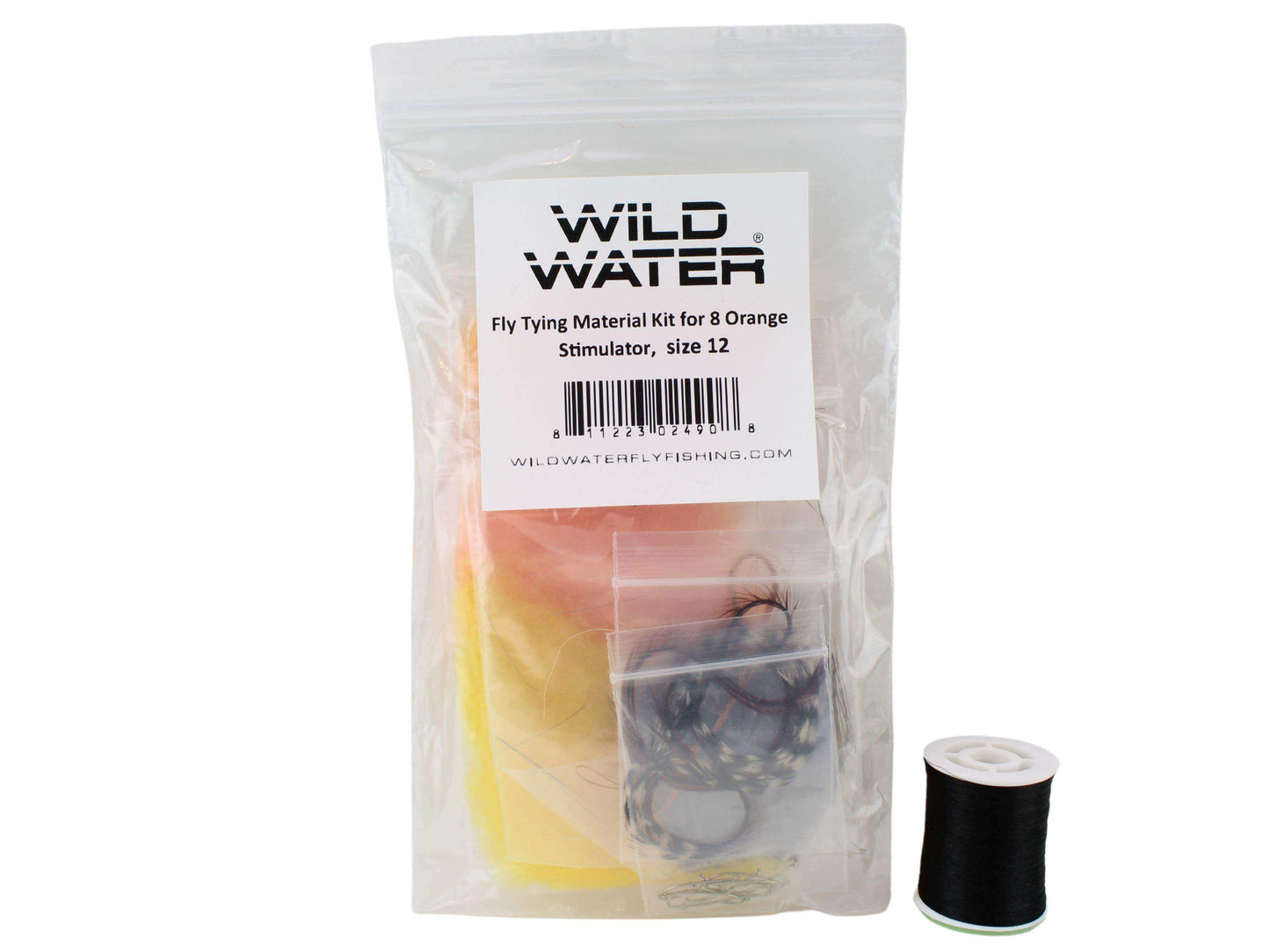 Orange Stimulator Fly Tying Material Kit, size 12 | Wild Water Fly Fishing - Skoutley Outdoors LLC