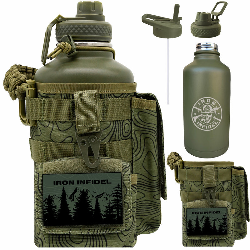 Load image into Gallery viewer, 64oz Battle Bottle Water Bottles