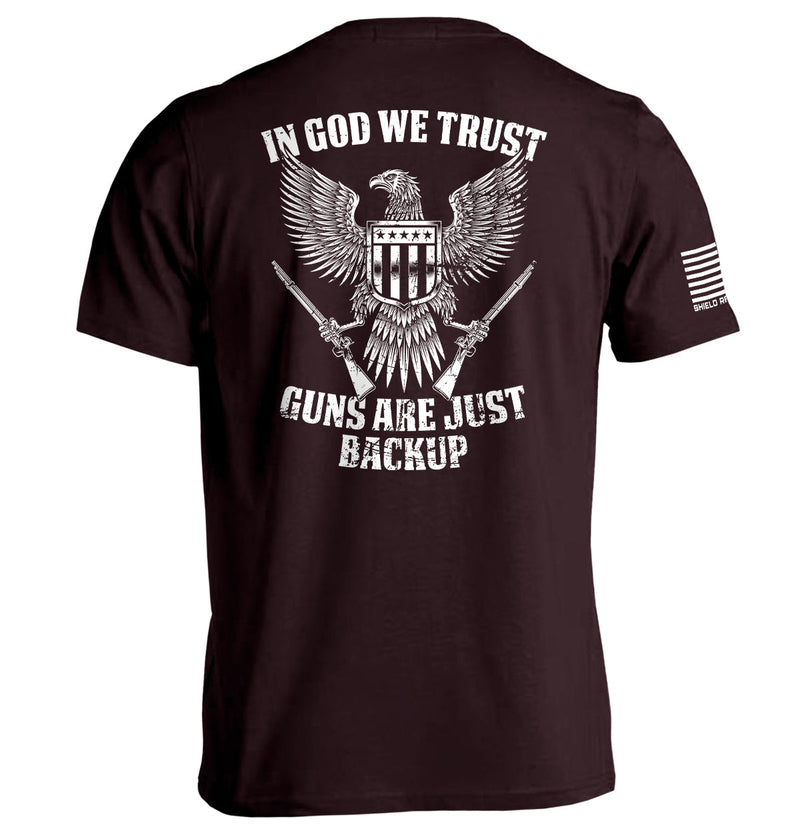 Load image into Gallery viewer, In God We Trust Guns Are Just Backup