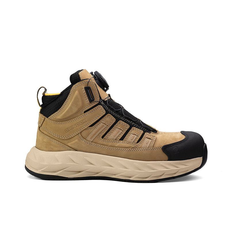 Load image into Gallery viewer, Pro Safety Mid 6" Composite Toe Men’s Shoe - Tan