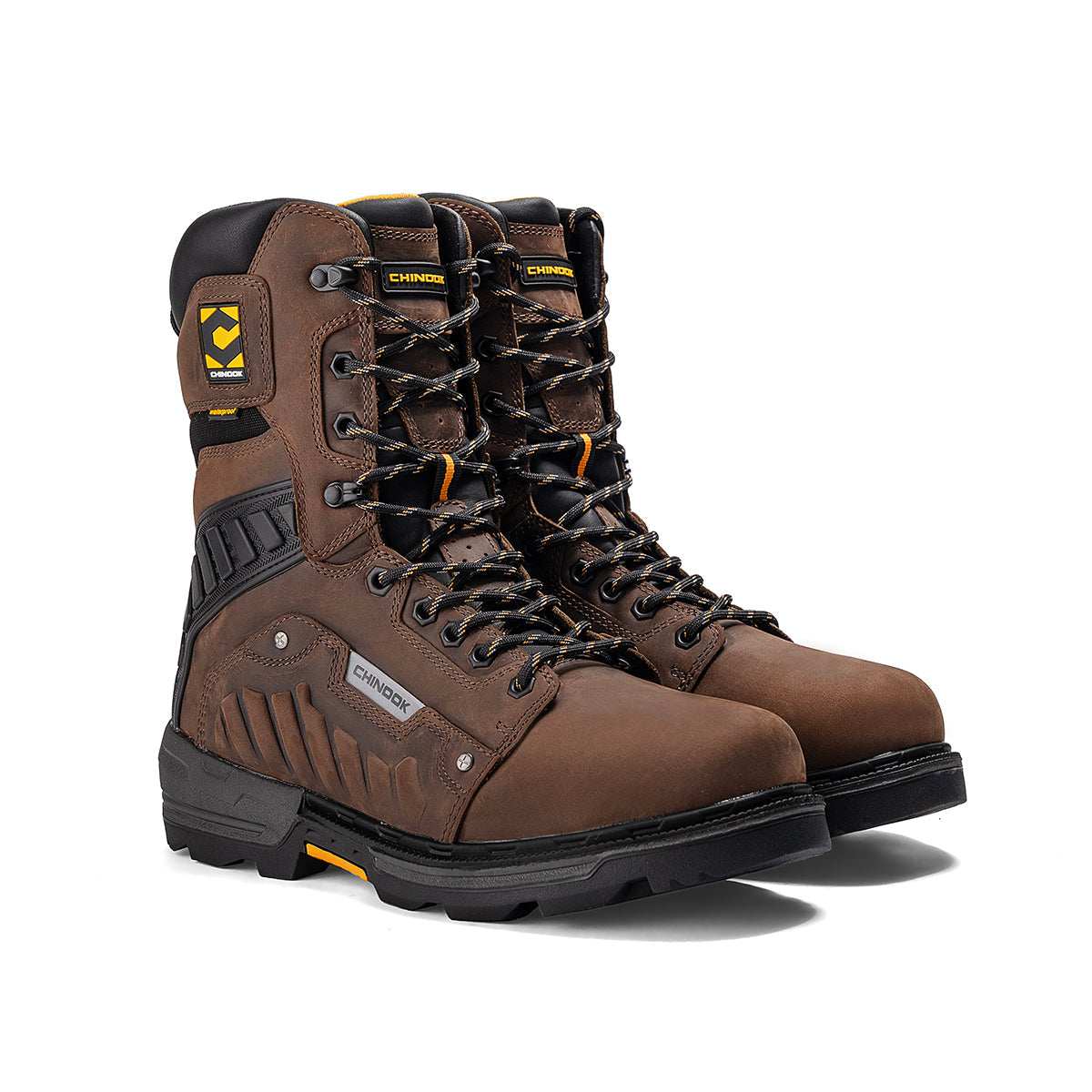 Scorpion 9” Plain Toe Waterproof Work Boot – Brown - Skoutley Outdoors LLC
