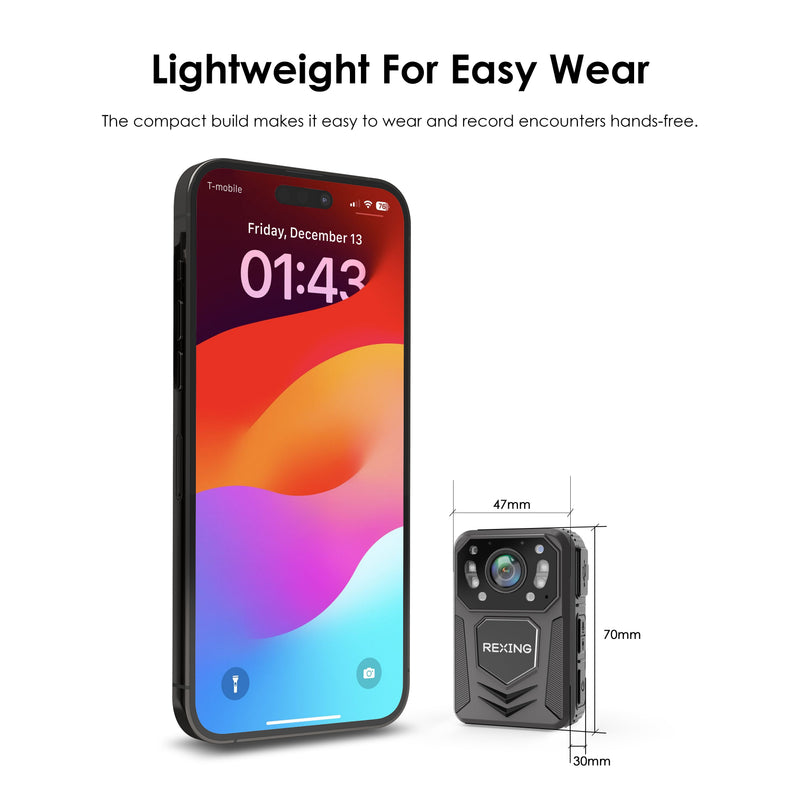 Load image into Gallery viewer, Rexing P3 Mini FHD Body Camera 1080p