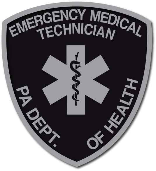 SUBDUED PENNSYLVANIA (PA) EMT PATCH WINDOW DECAL