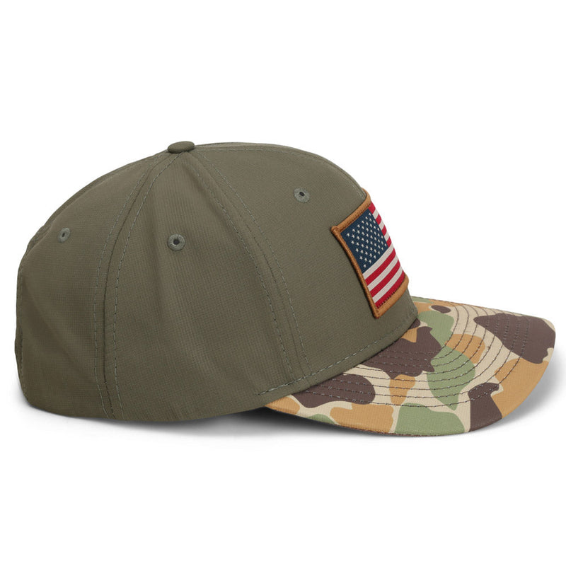 Load image into Gallery viewer, Riverside Old School Flag Cap Structured Ripstop Cap