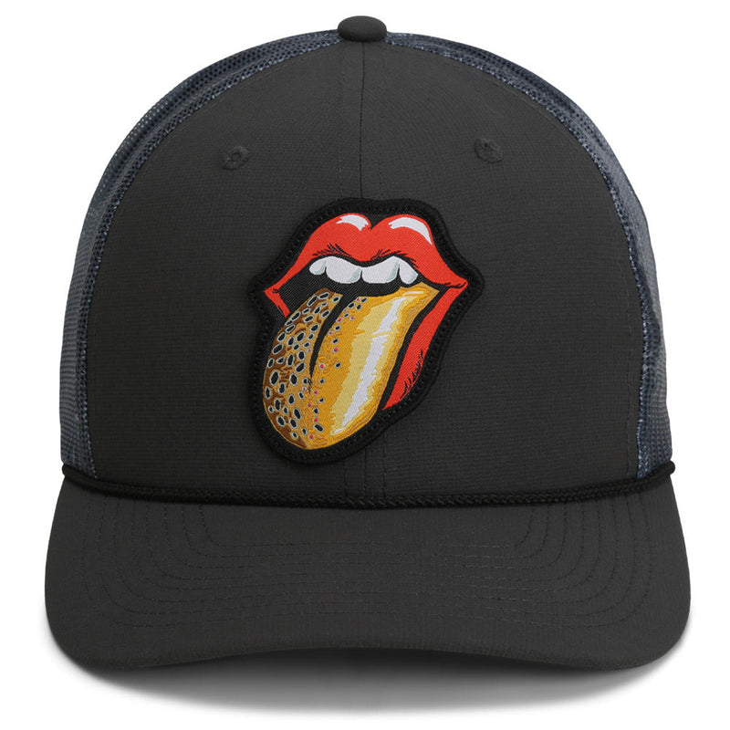 Load image into Gallery viewer, Trout Tongue Fly Fishing Hat Patch Mesh Back Rope Cap