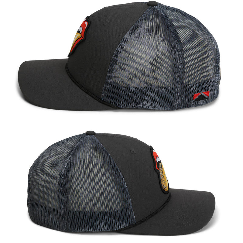 Load image into Gallery viewer, Trout Tongue Fly Fishing Hat Patch Mesh Back Rope Cap