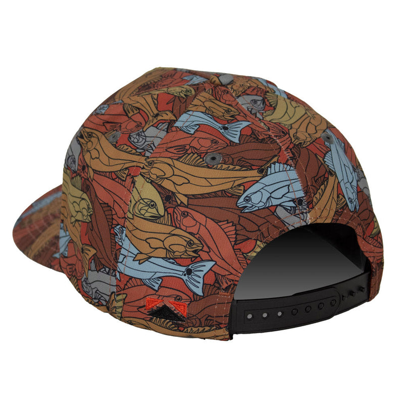 Load image into Gallery viewer, Redfish Stained Glass 5-Panel Trucker Rope Cap