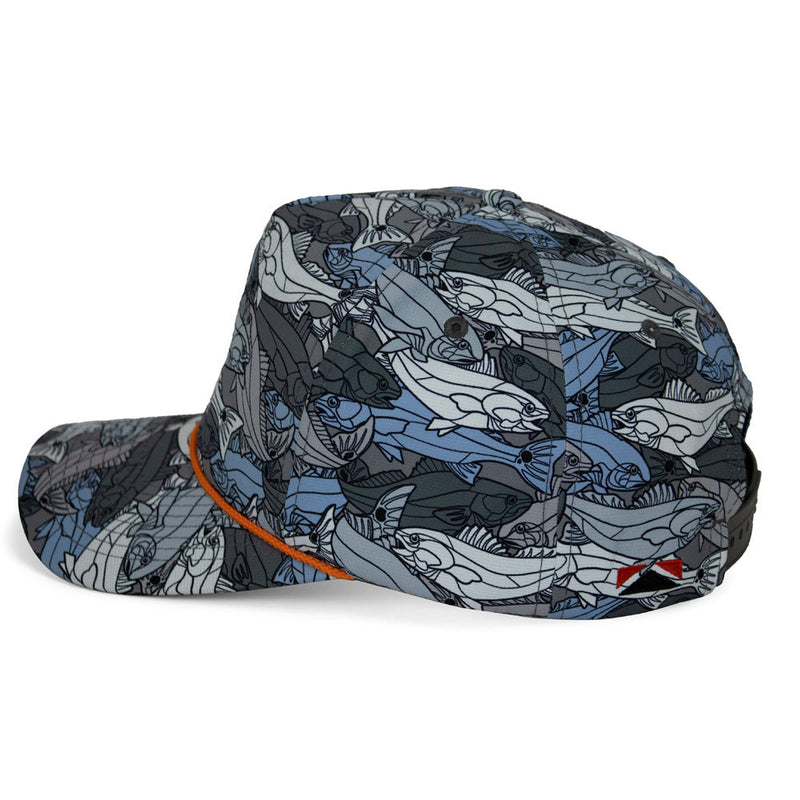 Load image into Gallery viewer, Redfish Stained Glass 5-Panel Trucker Rope Cap