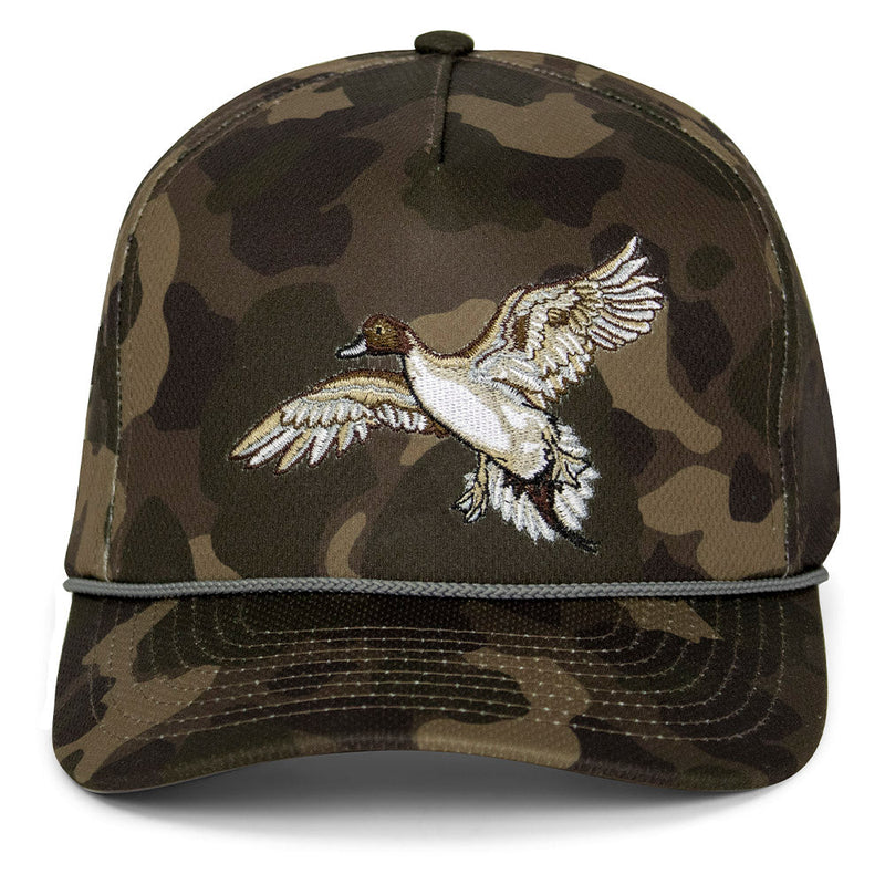 Load image into Gallery viewer, Pintail Trucker Hat Old School Dark Camo 5-Panel