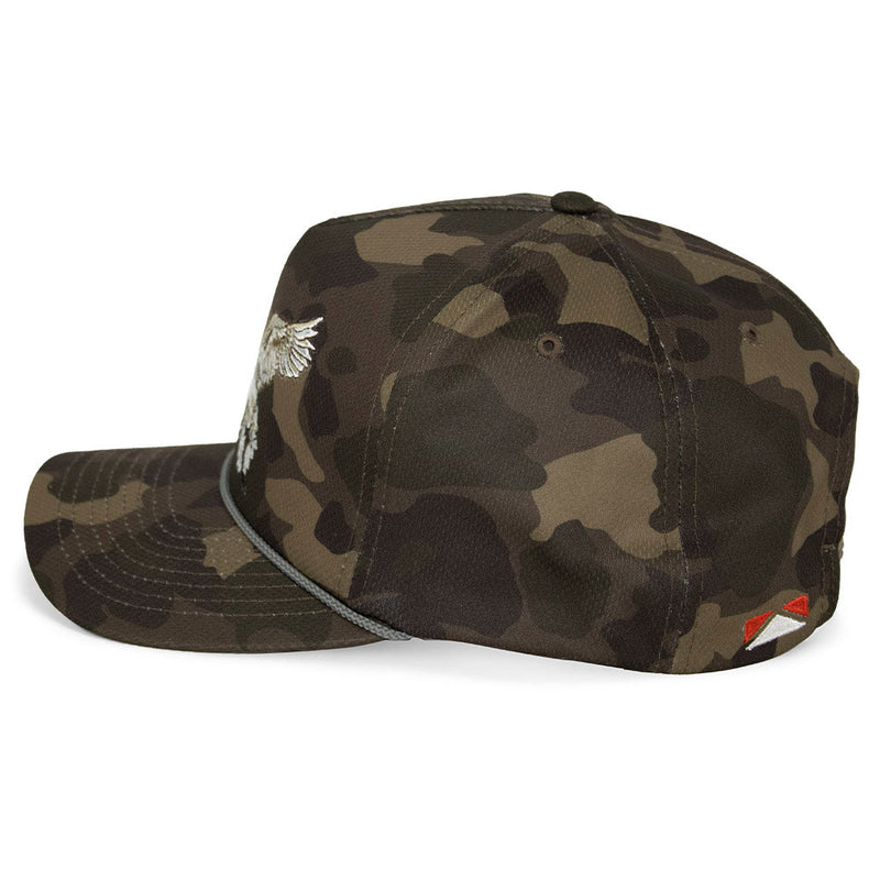 Load image into Gallery viewer, Pintail Trucker Hat Old School Dark Camo 5-Panel