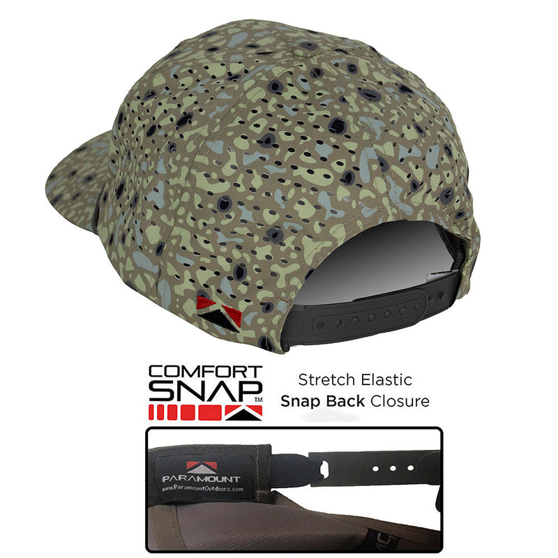 Load image into Gallery viewer, Big Foot Squatch Perforated Fishing 6-Panel Rope Cap Tan