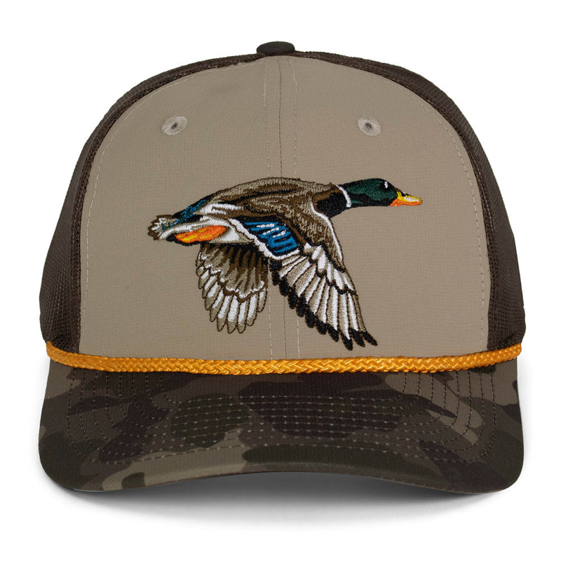 Load image into Gallery viewer, Drake Mallard Duck Hat 6-Panel Mesh back Rope Cap