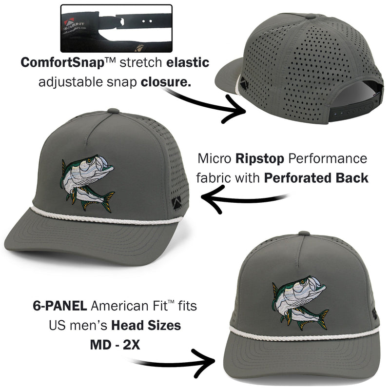 Load image into Gallery viewer, TARPOON 5-Panel Perforated Performance Rope Cap