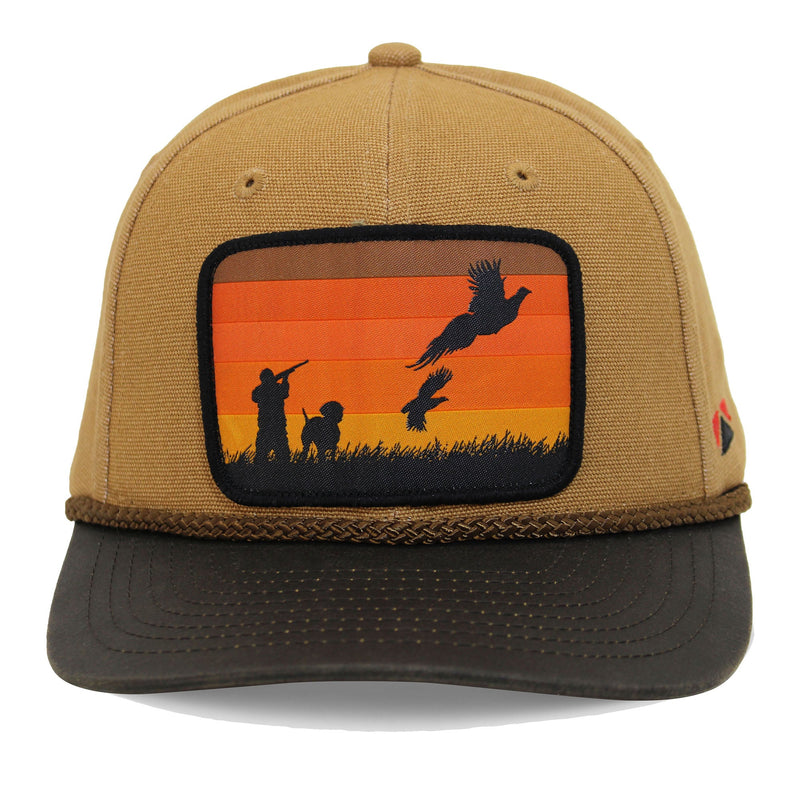 Load image into Gallery viewer, Canvas Upland Flush Patch Hat with Wax Cloth Visor