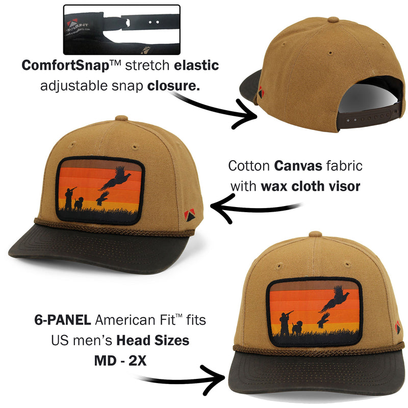 Load image into Gallery viewer, Canvas Upland Flush Patch Hat with Wax Cloth Visor