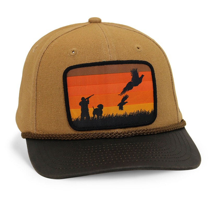 Load image into Gallery viewer, Canvas Upland Flush Patch Hat with Wax Cloth Visor
