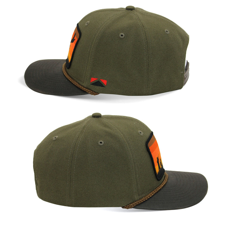 Load image into Gallery viewer, Canvas Upland Flush Patch Hat with Wax Cloth Visor