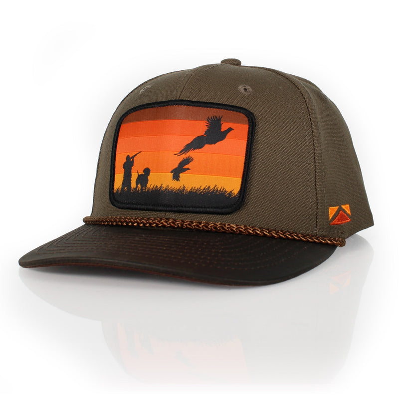 Load image into Gallery viewer, Canvas Upland Flush Patch Hat with Wax Cloth Visor