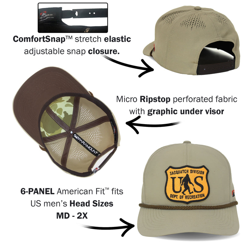 Load image into Gallery viewer, Bigfoot Department of recreation forestry hat