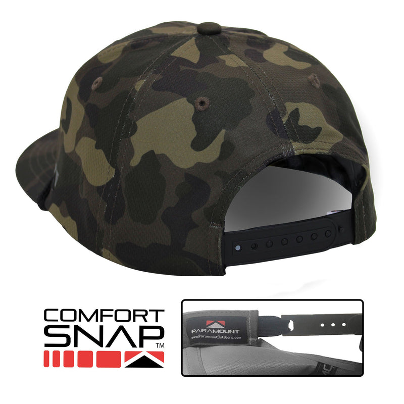 Load image into Gallery viewer, Black Lab Performance Rope Cap on Dark Old School Camo