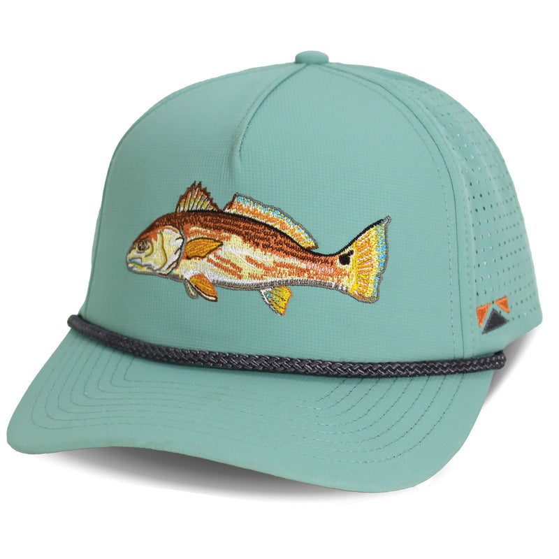 Load image into Gallery viewer, Redfish Perforated Performance Rope Cap