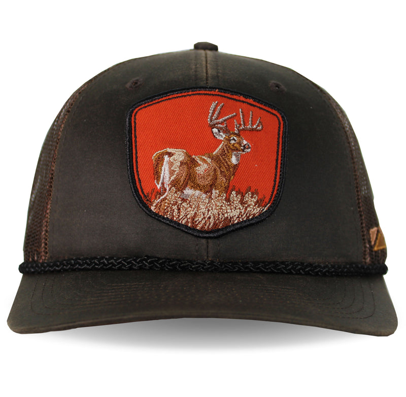 Load image into Gallery viewer, Wax Cloth Deer Patch Cap