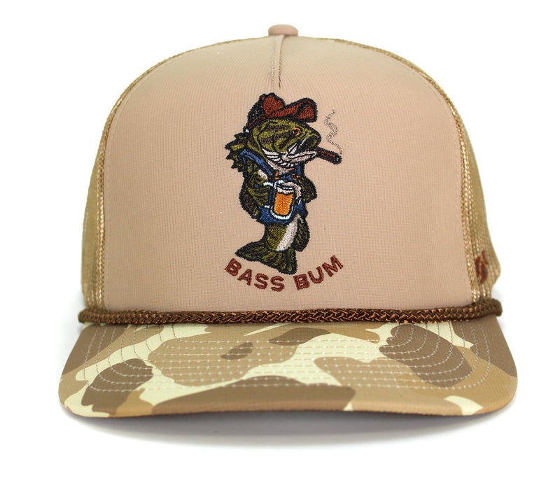 Load image into Gallery viewer, Bass Bum 5-Panel Bass Fishing Hat