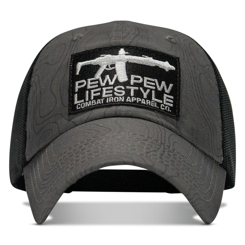 Load image into Gallery viewer, Ripstop Pew Pew Lifesyle Patch Tactical Ripstop Mesh Snapback Hat