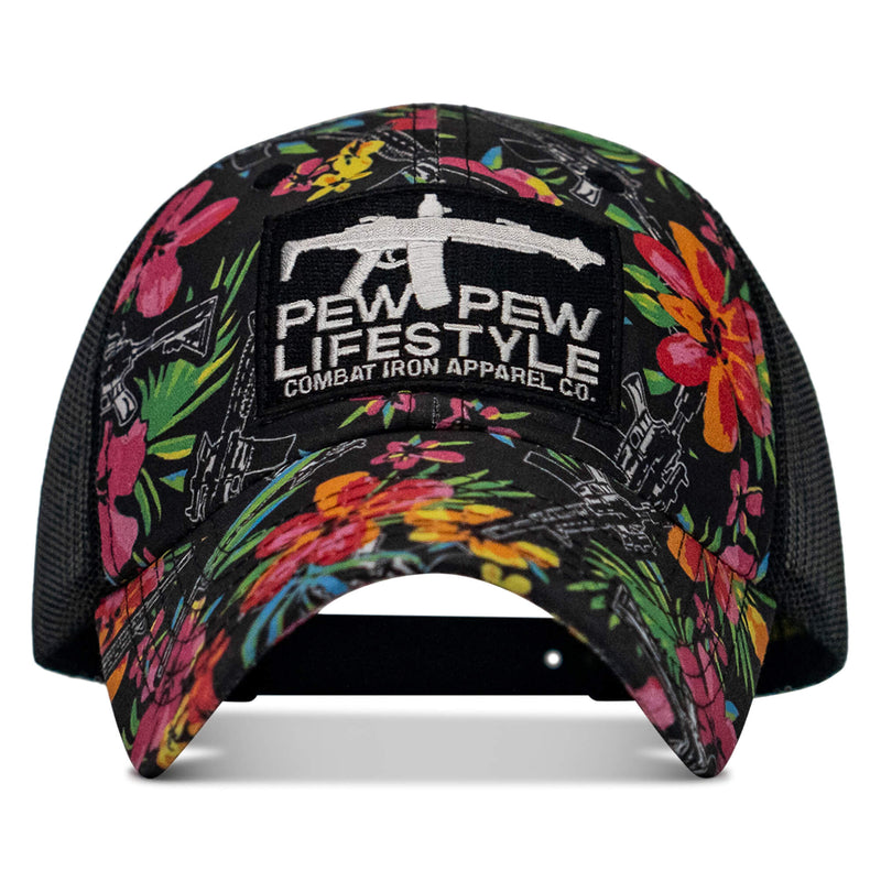 Load image into Gallery viewer, Ripstop Pew Pew Lifesyle Patch Tactical Ripstop Mesh Snapback Hat