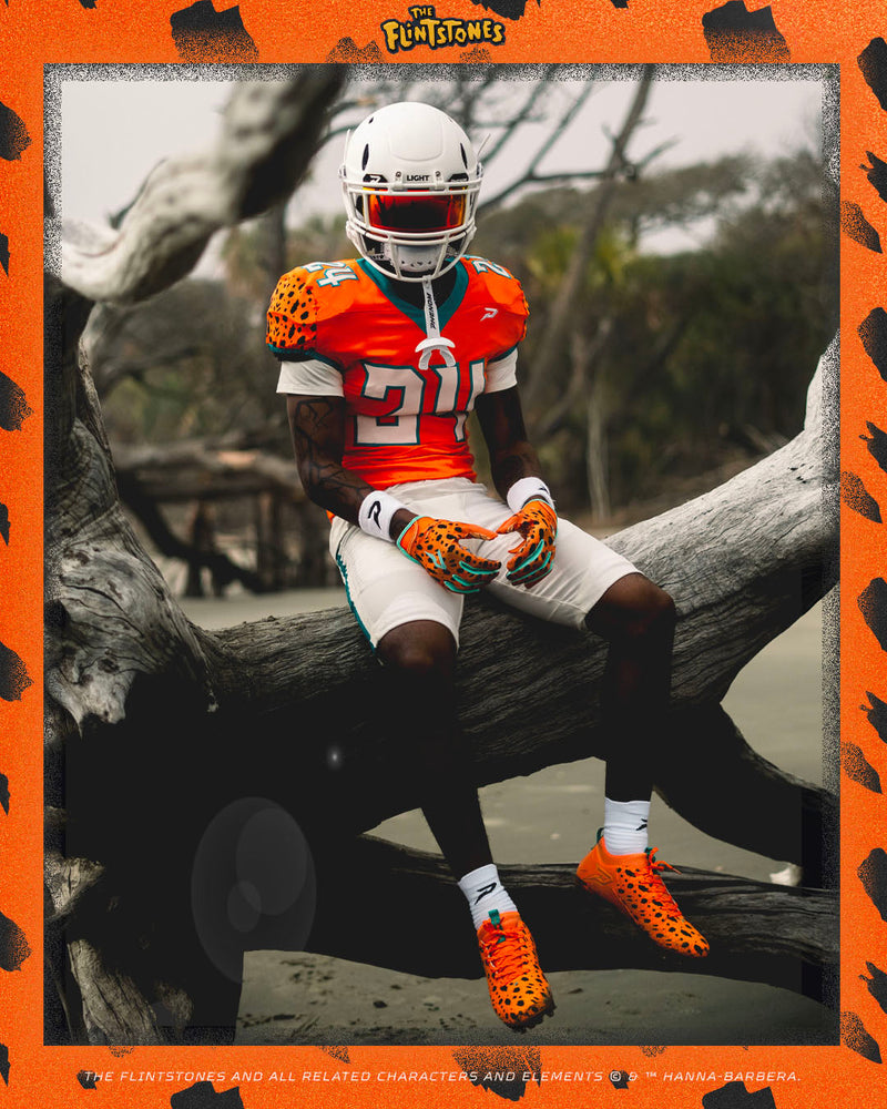 Load image into Gallery viewer, The Flintstones "Bedrock Blitz" Football Cleats - Quantum Speed by Phenom Elite