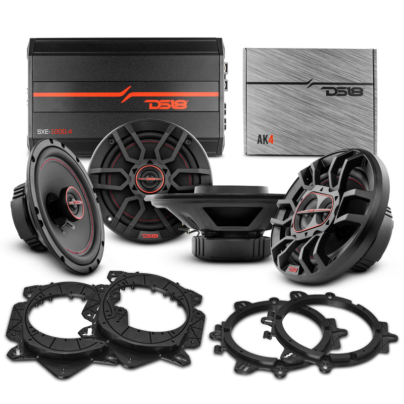 Load image into Gallery viewer, Car Audio Package: 6.5" & 6x9" Coaxial Speakers with OEM Speaker Adapters, Amplifier, and Wiring Kit