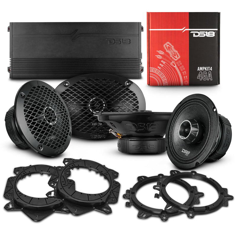 Load image into Gallery viewer, Pro Audio Bundle: 6.5" & 6x9" Midrange Speakers with Built-In Compression Tweeters