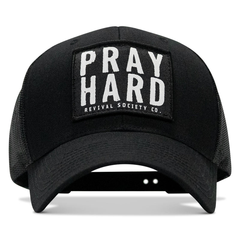 Load image into Gallery viewer, Pray Hard Patch Snapback Hat