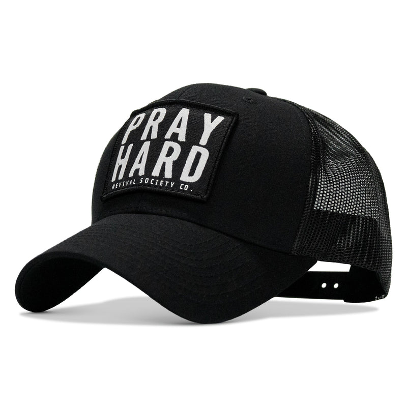 Load image into Gallery viewer, Pray Hard Patch Snapback Hat