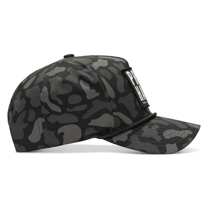 Load image into Gallery viewer, Pray Hard Patch 5 Pannel Rope Snapback