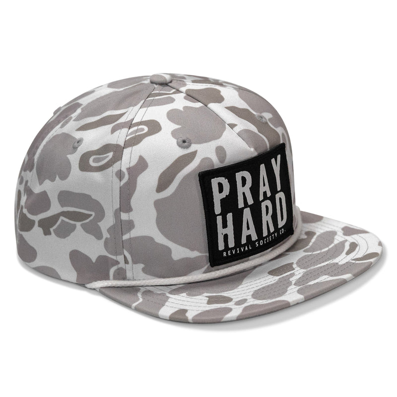 Load image into Gallery viewer, Pray Hard Patch Flatbill Hat