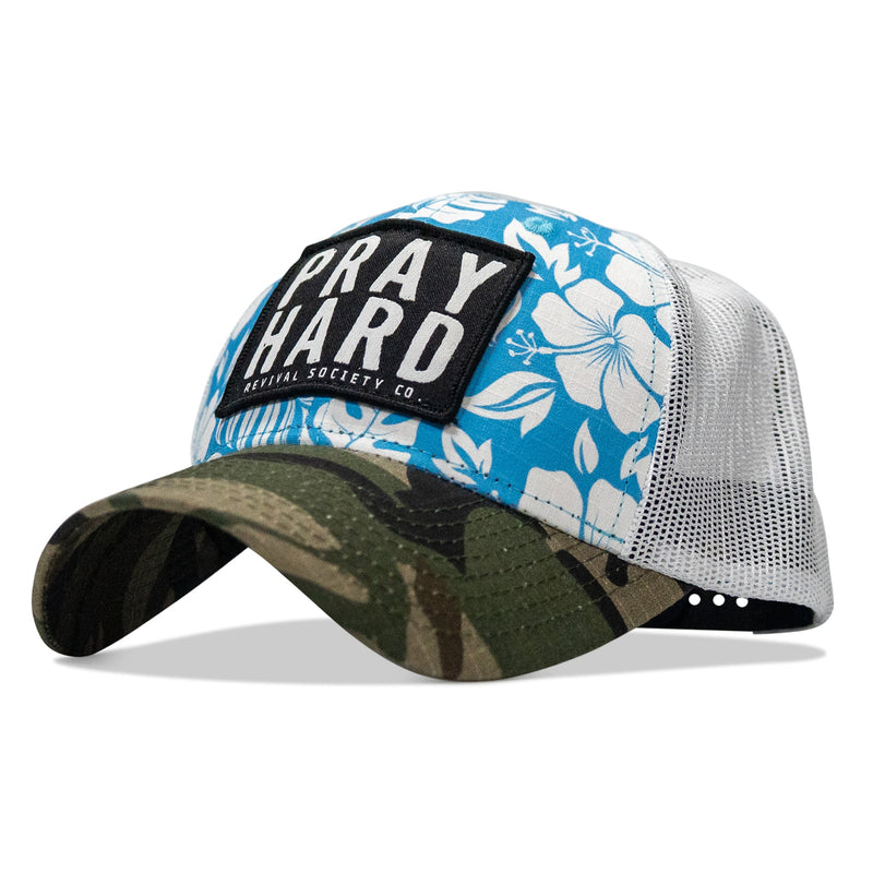 Load image into Gallery viewer, Pray Hard Patch Original Ripstop Snapback Hat