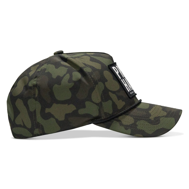 Load image into Gallery viewer, Pray Hard Patch 5 Pannel Rope Snapback