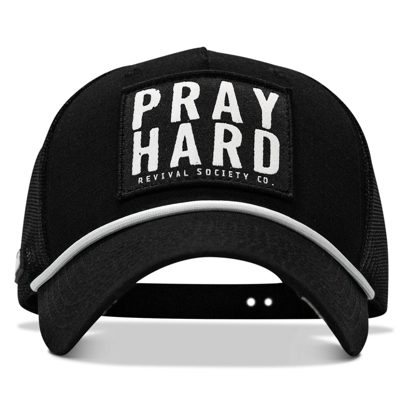 Load image into Gallery viewer, Pray Hard Patch Rope Snapback Hat