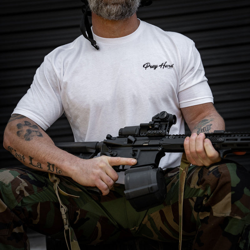 Load image into Gallery viewer, Pray Hard Men's T-Shirt