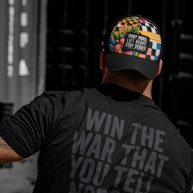 Load image into Gallery viewer, Pray Hard. Lift Heavy. Stay Deadly. Patch Original Ripstop Snapback Hat