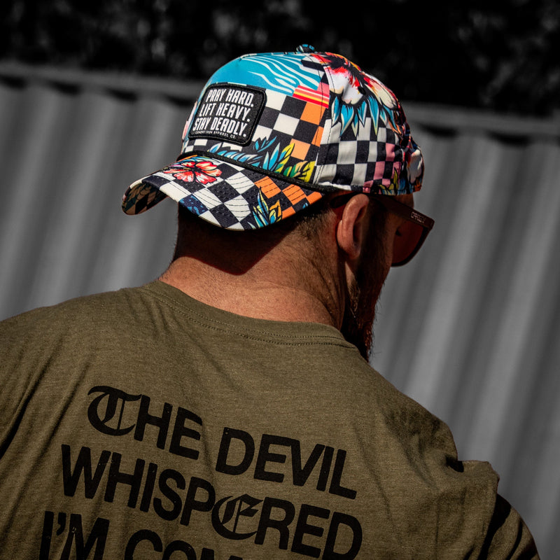 Load image into Gallery viewer, Pray Hard. Lift Heavy. Stay Deadly. Patch Waterproof Weekender Snapback