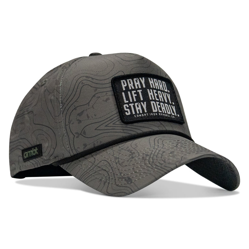 Load image into Gallery viewer, Pray Hard. Lift Heavy. Stay Deadly. Patch Waterproof Weekender Snapback