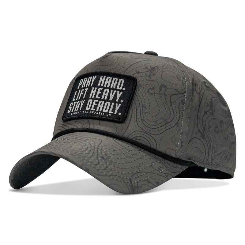 Load image into Gallery viewer, Pray Hard. Lift Heavy. Stay Deadly. Patch Waterproof Weekender Snapback