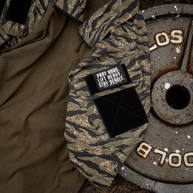 Load image into Gallery viewer, Pray Hard. Lift Heavy. Stay Deadly. PVC Patch