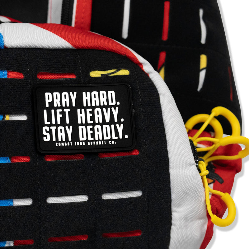 Load image into Gallery viewer, Pray Hard. Lift Heavy. Stay Deadly. PVC Patch